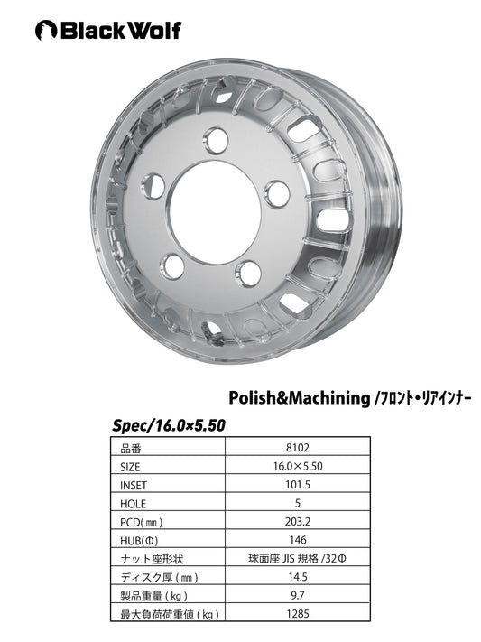 16.0×5.50/5H (JIS規格/32Φ)
